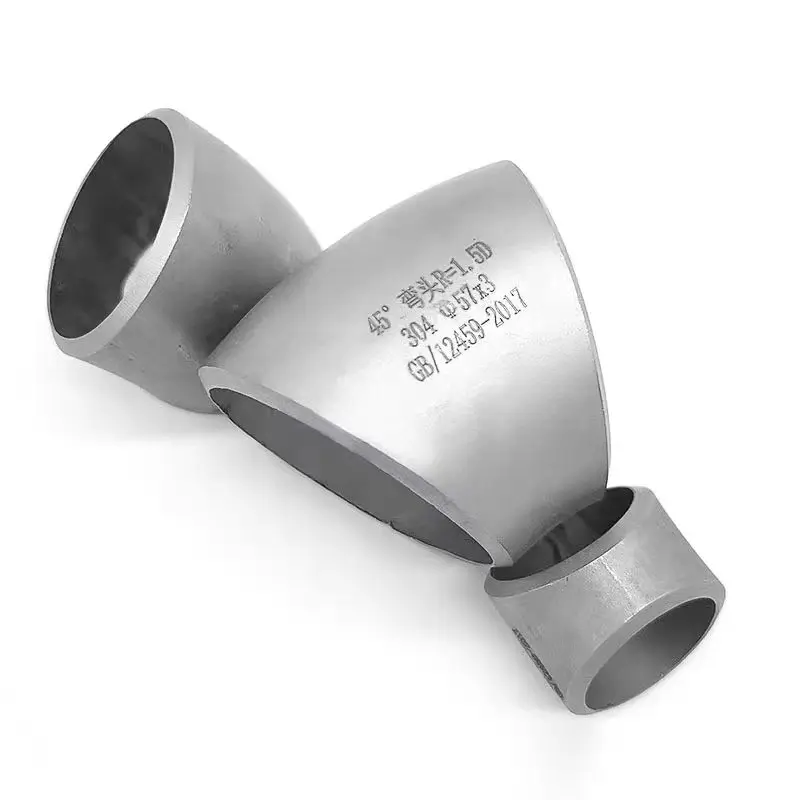 Stainless Steel 45° Welded Elbow, Industrial Stamped Pipe Fitting, Butt Weld Seamless Φ20-114
Stainless Steel 45° Welded Elbow, Industrial Stamped Pipe Fitting, Butt Weld Seamless Φ20-114