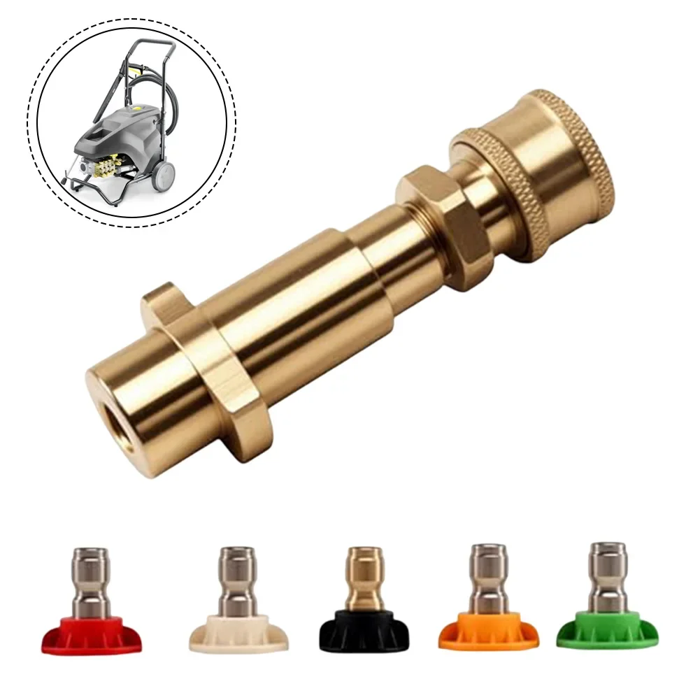 1/4 Inch Pressure Washer Adapter With 5 Spray Nozzle Tips Quick Connection High-pressure Cleaning Adapter
1/4 Inch Pressure Washer Adapter With 5 Spray Nozzle Tips Quick Connection High-pressure Cleaning Adapter