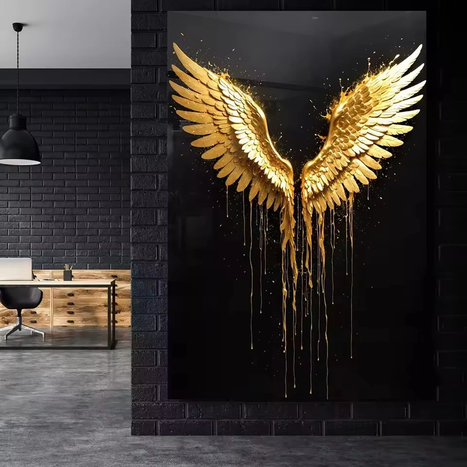 Golden 5DDIY Diamond Painting Art Golden Angel Wings Abstract Female Mosaic Embroidery Mural Black and Gold Decoration Living
Golden 5DDIY Diamond Painting Art Golden Angel Wings Abstract Female Mosaic Embroidery Mural Black and Gold Decoration Living
