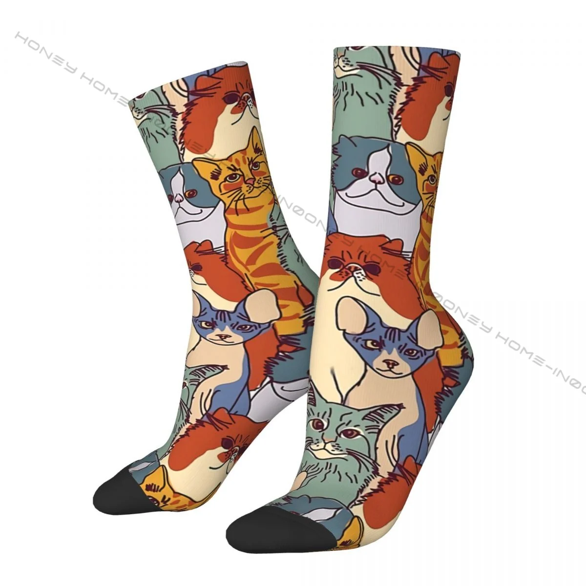 Happy Men's Socks Crowded Group Retro Harajuku Cat Meow Hip Hop Novelty Crew Crazy Sock Gift Pattern Printed
Happy Men's Socks Crowded Group Retro Harajuku Cat Meow Hip Hop Novelty Crew Crazy Sock Gift Pattern Printed