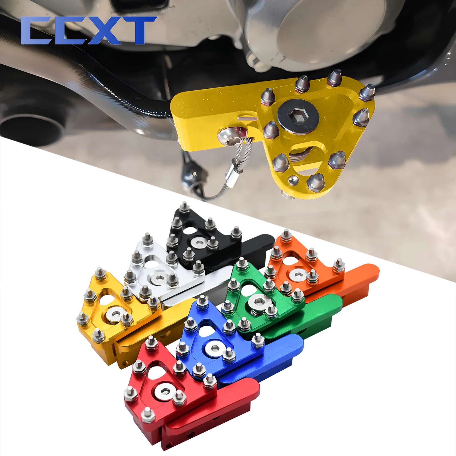 Motorcycle CNC Aluminum Rear Brake Lever Pedal Step Tip For KTM Kawasaki Suzuki Yamaha Honda GasGas BETA Universal Accessorie
Motorcycle CNC Aluminum Rear Brake Lever Pedal Step Tip For KTM Kawasaki Suzuki Yamaha Honda GasGas BETA Universal Accessorie