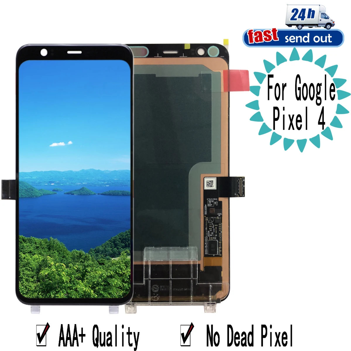 5.7" AMOLED For Google Pixel 4 LCD Display Touch Screen Digitizer Assembly Replacement For Google Pixel4
5.7" AMOLED For Google Pixel 4 LCD Display Touch Screen Digitizer Assembly Replacement For Google Pixel4