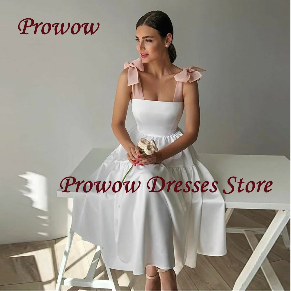 Prowow Simple Contrast Color A Line Wedding Dress Silk Satin Ankle Length Bridal Gown Sleeveless Pink Ivory Customized
Prowow Simple Contrast Color A Line Wedding Dress Silk Satin Ankle Length Bridal Gown Sleeveless Pink Ivory Customized