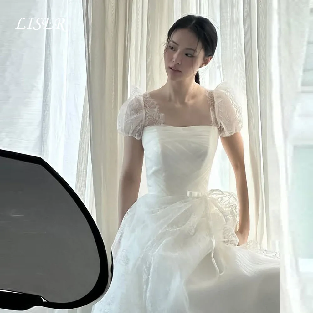 Liser Square Collar A-Line Korea Wedding Dresses Silk Lace Tulle Customize Photo Shoot Long Elegant Bridal Dresses 결혼식 드레스
Liser Square Collar A-Line Korea Wedding Dresses Silk Lace Tulle Customize Photo Shoot Long Elegant Bridal Dresses 결혼식 드레스