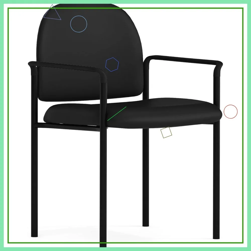 Stackable Vinyl Waiting Room Chair with Padded Armrests, Comfortable for Commercial or Residential Use, Black
Stackable Vinyl Waiting Room Chair with Padded Armrests, Comfortable for Commercial or Residential Use, Black