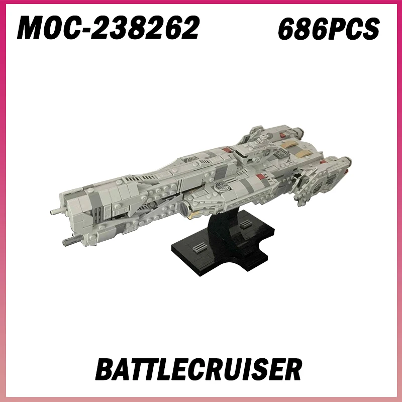686PCS MOC-238262 Battlecruiser Spaceship Starship Space War Battle Movie Series Model Building Blocks Brick Creative Toy Gift
686PCS MOC-238262 Battlecruiser Spaceship Starship Space War Battle Movie Series Model Building Blocks Brick Creative Toy Gift