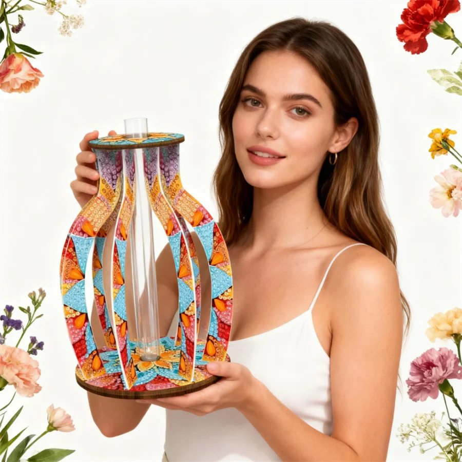 5D DIY алмазная живопись ваза для цветов украшение для стола хрустальная ваза цветочная вышивка горный хрусталь домашний настольный декор комплект для вышивки крестом
5D DIY алмазная живопись ваза для цветов украшение для стола хрустальная ваза цветочная вышивка горный хрусталь домашний настольный декор комплект для вышивки крестом