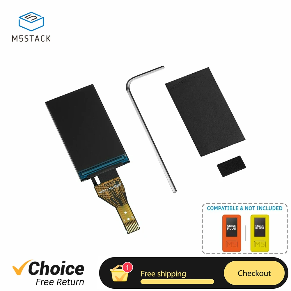 Запасной дисплей M5Stack 1,14 дюйма, цветной TFT LCD-экран, модуль для StickC Plus2, BugC2, StickT2
Запасной дисплей M5Stack 1,14 дюйма, цветной TFT LCD-экран, модуль для StickC Plus2, BugC2, StickT2