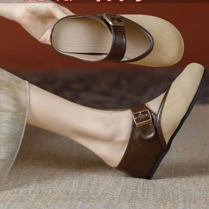 Лето 2022, разноцветные женские тапочки с закрытым носком, удобные уличные сандалии с круглым носком и увеличенной внутренней пряжкой
Лето 2022, разноцветные женские тапочки с закрытым носком, удобные уличные сандалии с круглым носком и увеличенной внутренней пряжкой