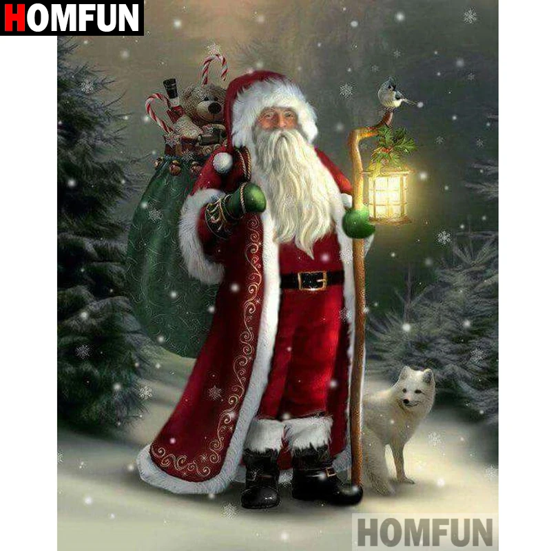 HOMFUN Full Diamond "Santa Claus" DIY 5D Diamond Painting Cross Stitch Home Decor Picture Of Rhinestone Handmade A27081
HOMFUN Full Diamond "Santa Claus" DIY 5D Diamond Painting Cross Stitch Home Decor Picture Of Rhinestone Handmade A27081