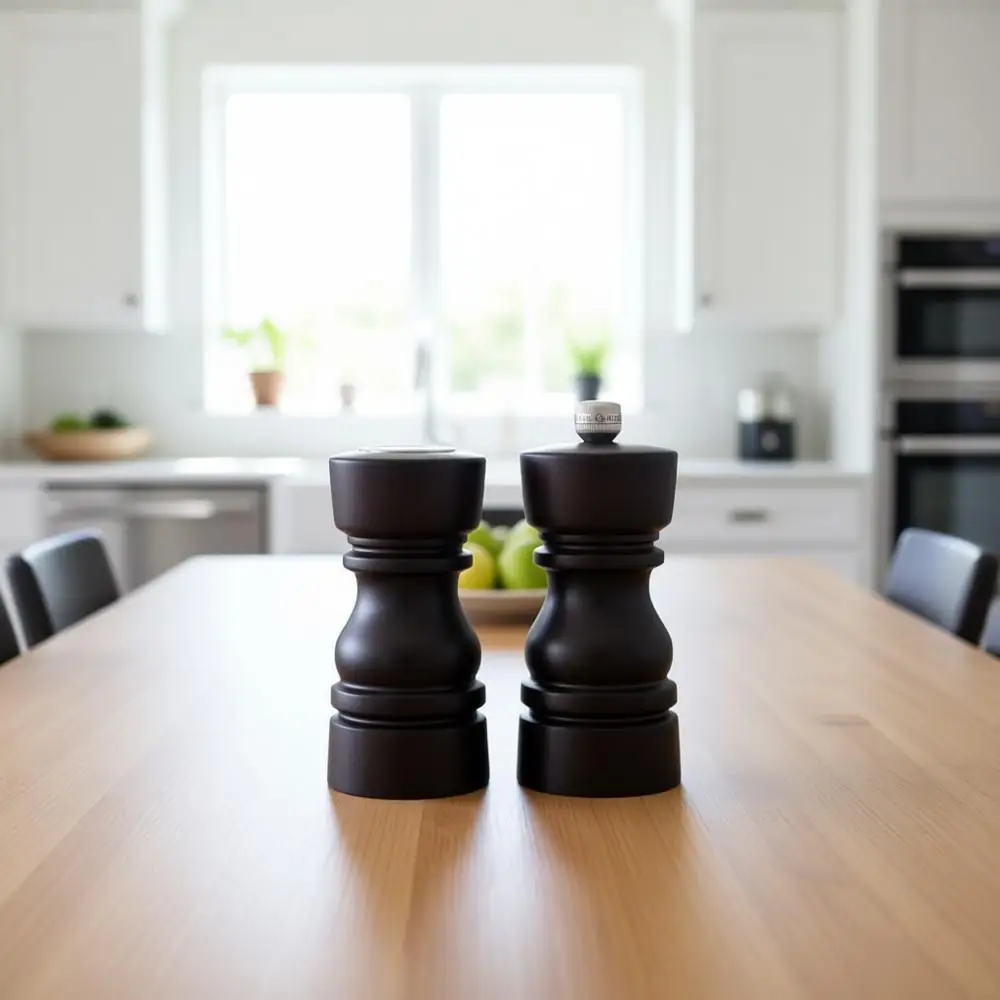 Многоразовая мельница для соли и перца с регулируемым механизмом помола, цвет шоколадное дерево, набор из 5 предметов для соли и перца в подарочной упаковке
Многоразовая мельница для соли и перца с регулируемым механизмом помола, цвет шоколадное дерево, набор из 5 предметов для соли и перца в подарочной упаковке