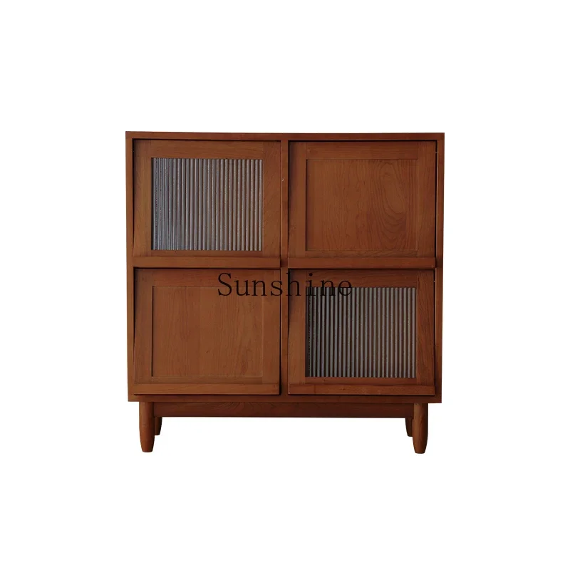 Nordic solid wood medieval magazine living room display floor storage bookcase
Nordic solid wood medieval magazine living room display floor storage bookcase