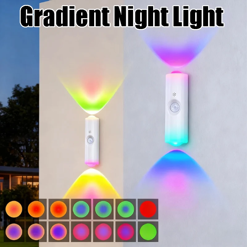 Smart RGB Gradient Night Light Magnetic Motion Sensor Rechargeable Wall Lamp for Bedroom Bathroom Closet Garden Home Decor
Smart RGB Gradient Night Light Magnetic Motion Sensor Rechargeable Wall Lamp for Bedroom Bathroom Closet Garden Home Decor