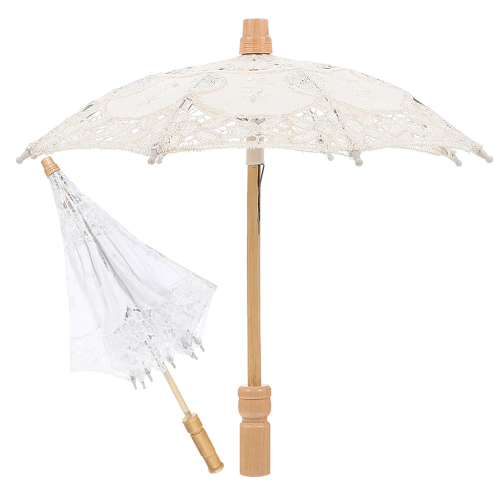 2 Pcs Lace Embroidered Umbrella Wedding Umbrellas for Prop Decor Decoration Cotton Cloth
2 Pcs Lace Embroidered Umbrella Wedding Umbrellas for Prop Decor Decoration Cotton Cloth