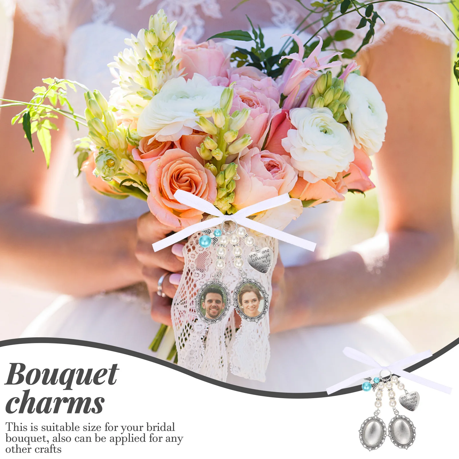 2Pcs Wedding Bouquet Charm Pearl Heart DIY Photo Pendants Bridal Decoration Memory Pendant Fairy Atmosphere Wedding Accessories
2Pcs Wedding Bouquet Charm Pearl Heart DIY Photo Pendants Bridal Decoration Memory Pendant Fairy Atmosphere Wedding Accessories