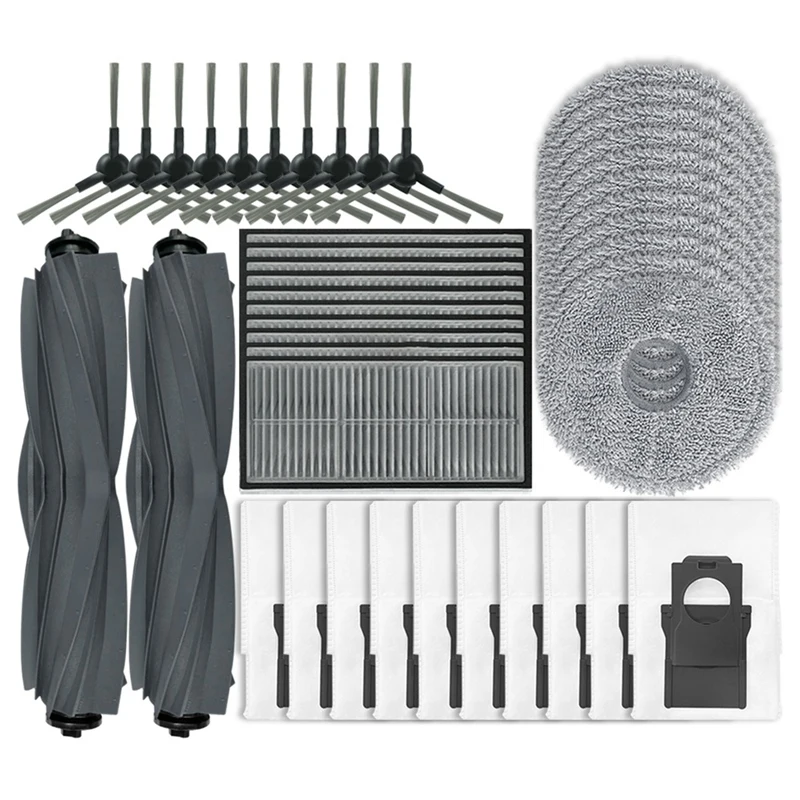 F-3C For Dreame L10s Pro Ultra Heat, X30 Ultra, X30 Pro Replacement Parts Accessories Main Side Brush Filter Mop Dust Bag
F-3C For Dreame L10s Pro Ultra Heat, X30 Ultra, X30 Pro Replacement Parts Accessories Main Side Brush Filter Mop Dust Bag