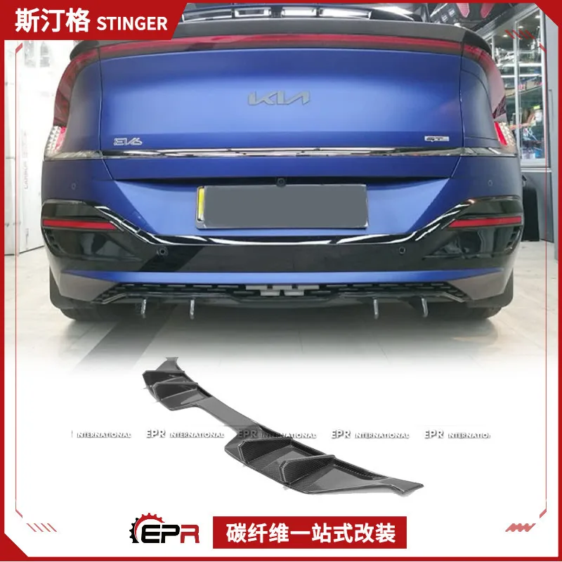 Для Kia EV6 GT-Line 2022, задний спойлер из углеродного волокна EPA, модификация заднего подбородка 
Для Kia EV6 GT-Line 2022, задний спойлер из углеродного волокна EPA, модификация заднего подбородка