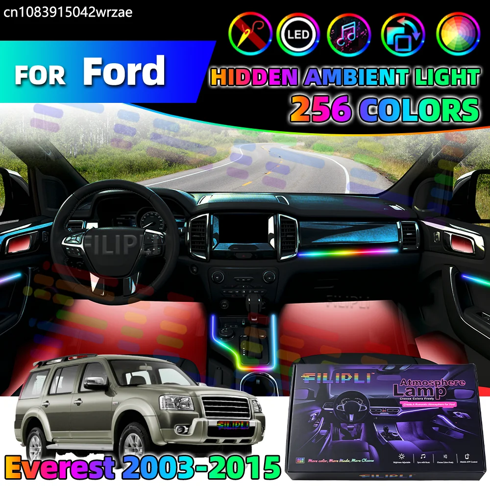 6 in 1 For Ford Everest 2003-2015 Years Car Interior Ambient Lights Strips Breathing Lighting Kit App Control Auto LED strips
6 in 1 For Ford Everest 2003-2015 Years Car Interior Ambient Lights Strips Breathing Lighting Kit App Control Auto LED strips