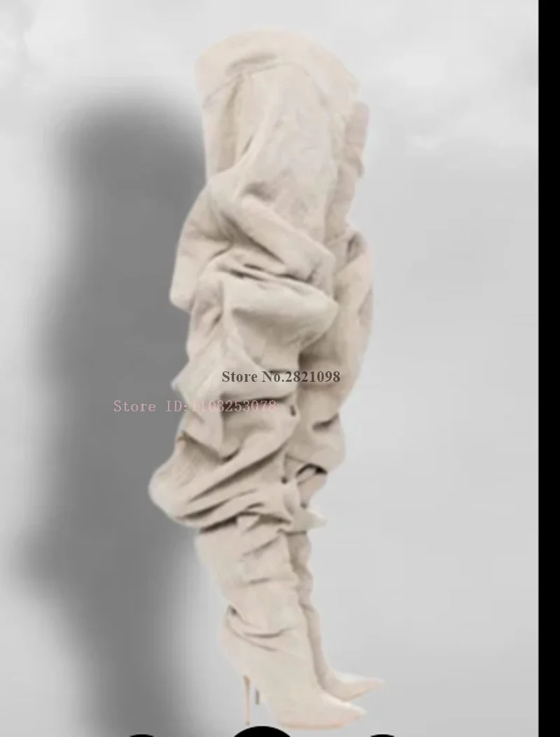 Thin Heeled Beige Suede High Stiletto Heel Over The Knee Boots Pointed Toe Stilettos Heels Sexy Thigh High Long Boots Women
Thin Heeled Beige Suede High Stiletto Heel Over The Knee Boots Pointed Toe Stilettos Heels Sexy Thigh High Long Boots Women
