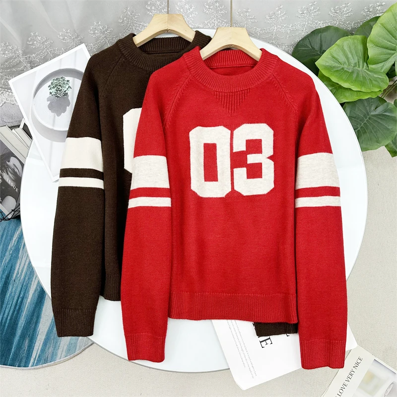 French Style Loose Knitted Sweater Women's round Neck Pullover Digital Color Block Flower Pattern Casual Comfortable Top
French Style Loose Knitted Sweater Women's round Neck Pullover Digital Color Block Flower Pattern Casual Comfortable Top