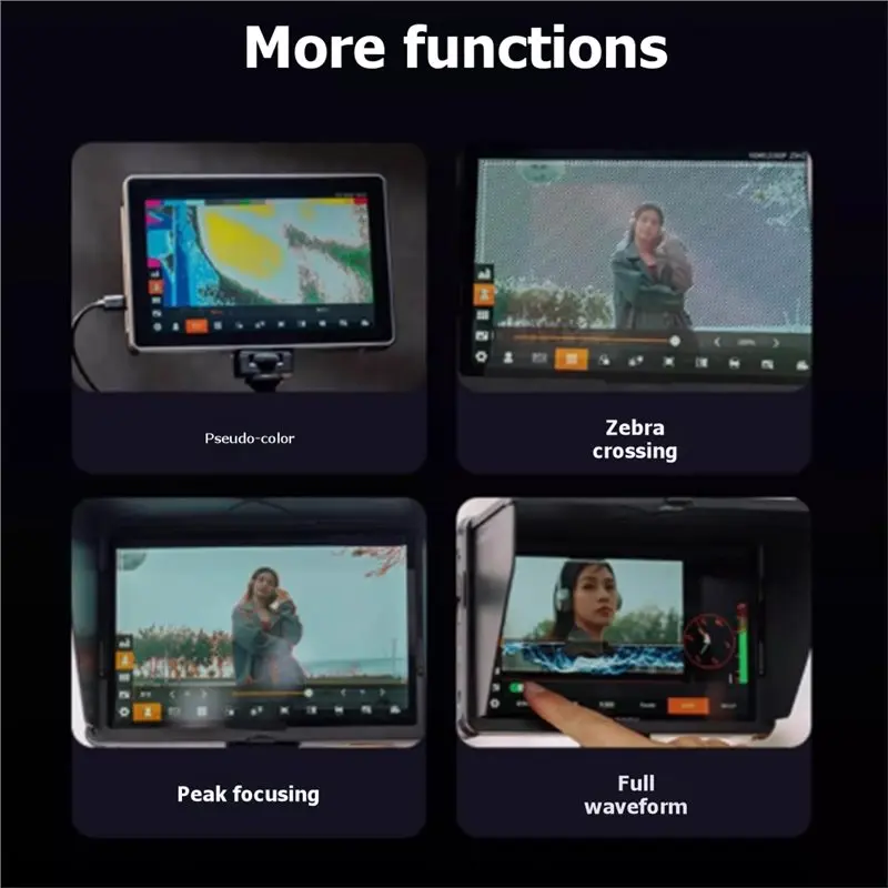 AYHF DC-L1 7-дюймовый IPS 4K сенсорный монитор для камеры, полевой монитор с 3D LUT, монитор для режиссеров, дисплей для студийной записи
AYHF DC-L1 7-дюймовый IPS 4K сенсорный монитор для камеры, полевой монитор с 3D LUT, монитор для режиссеров, дисплей для студийной записи