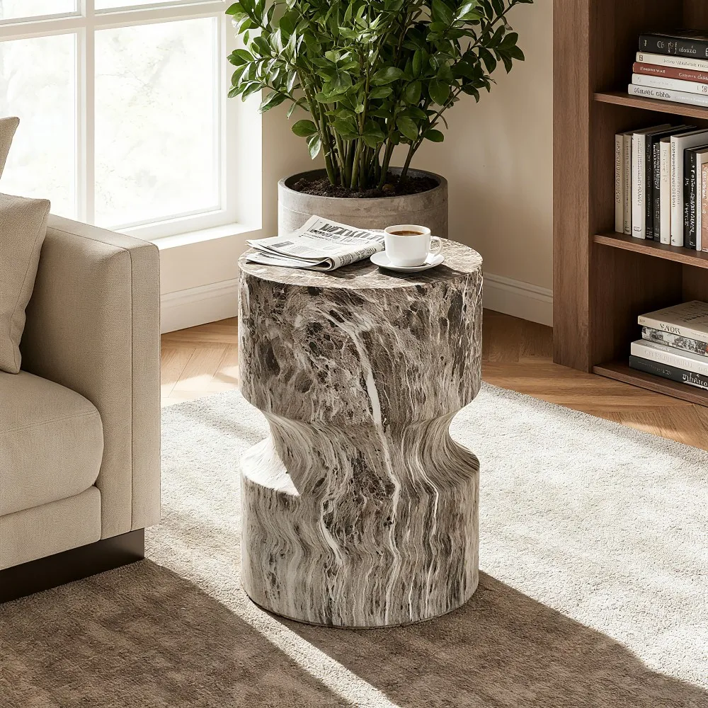 Приставной столик GardenAccent с имитацией терраццо, современный маленький круглый столик
Приставной столик GardenAccent с имитацией терраццо, современный маленький круглый столик