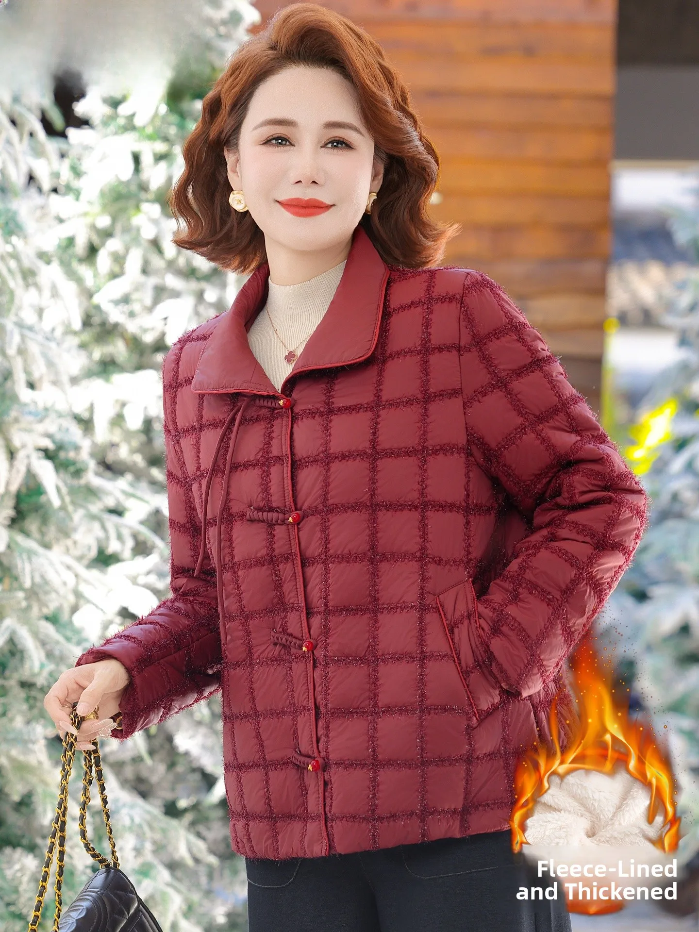 Sli Mid-Late Autumn Winter down Cotton Jaet Women's Faion Warm Coat for Mature Ladies Chinese Brand HanYuRou
Sli Mid-Late Autumn Winter down Cotton Jaet Women's Faion Warm Coat for Mature Ladies Chinese Brand HanYuRou
