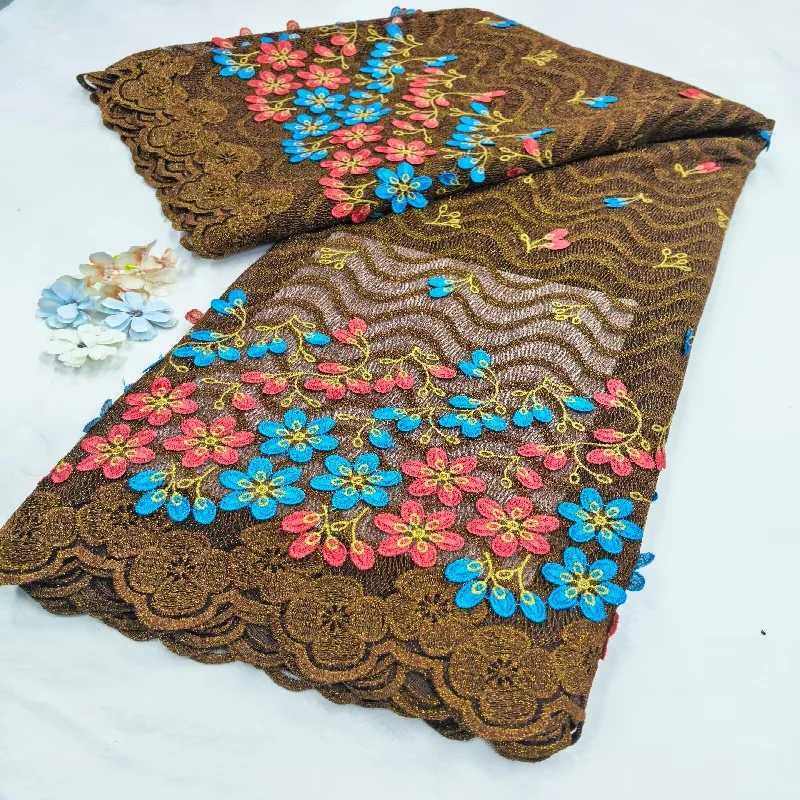 French Mesh Lace High Quality 3D Applique Embroidery 2026 African Guipure Lace Fabric Nigeria Women Elegant Party Dress 5 Yard
French Mesh Lace High Quality 3D Applique Embroidery 2026 African Guipure Lace Fabric Nigeria Women Elegant Party Dress 5 Yard