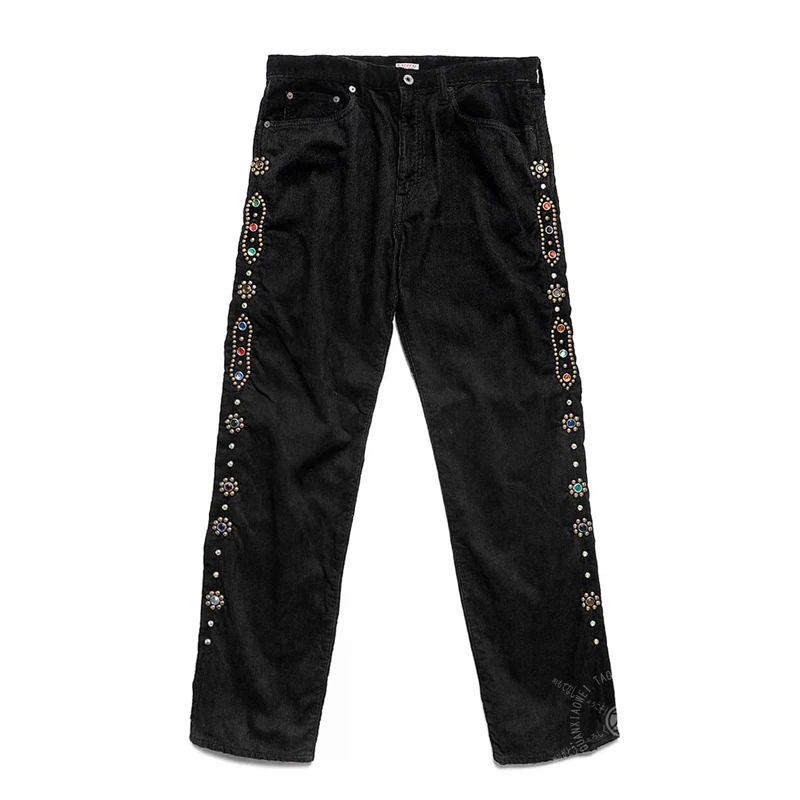 Japan Style Kapital Corduroy Side Gemstone Inlaid Casual Pants in Stock Straight Leg Denim Jeans for MenNew Arrival
Japan Style Kapital Corduroy Side Gemstone Inlaid Casual Pants in Stock Straight Leg Denim Jeans for MenNew Arrival