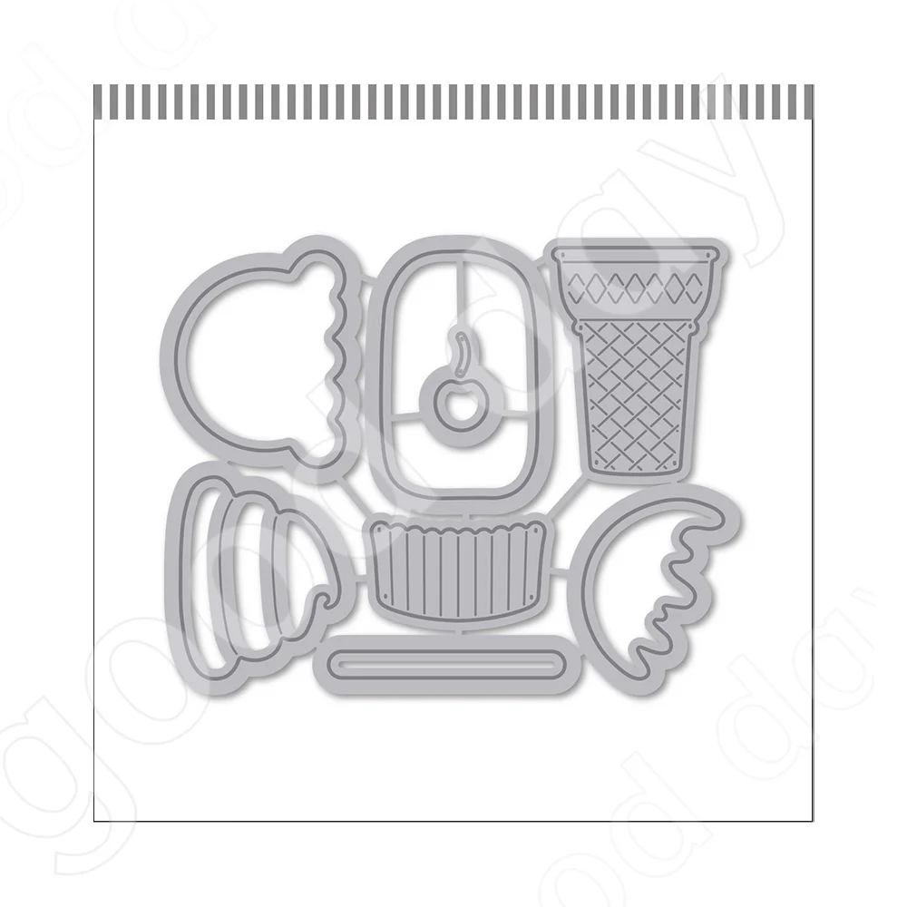 Dessert Ice Cream Metal Cutting Dies for DIY Scrapbook Album Decoration Handmade Greeting Cards
Dessert Ice Cream Metal Cutting Dies for DIY Scrapbook Album Decoration Handmade Greeting Cards