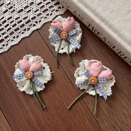 Forest Sweet Pink Tulip Fabric Brooch Pin Hair Accessory for DIY Shoes Socks Hat Garment Trim Soft Handmade
Forest Sweet Pink Tulip Fabric Brooch Pin Hair Accessory for DIY Shoes Socks Hat Garment Trim Soft Handmade