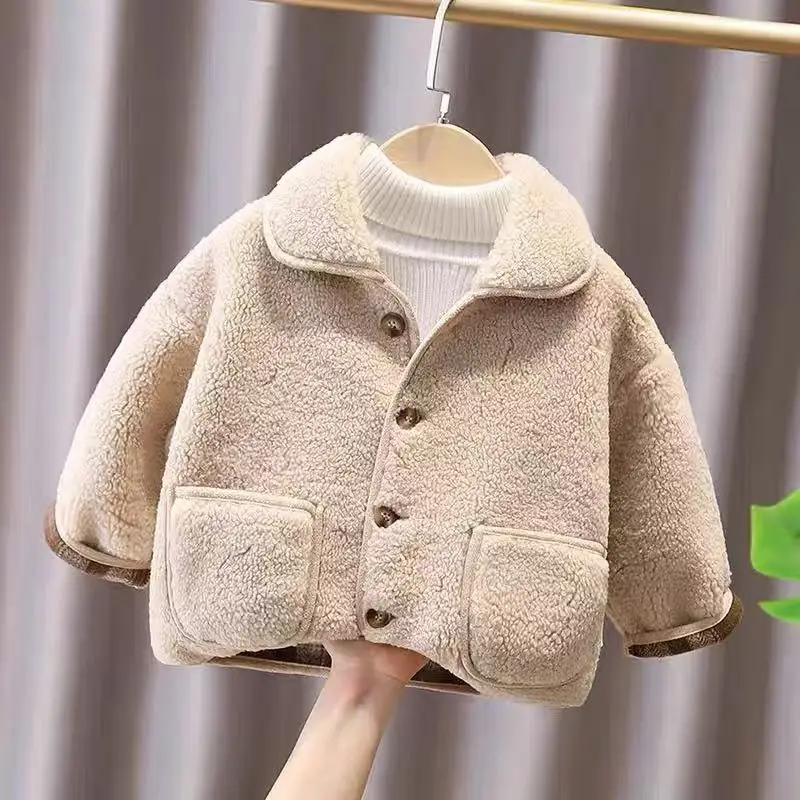 Kids Boy Girl Aautumn and Winter Jacket Korean Version Children's Lamb Wool Thick Warm Coat Trend Boys Top
Kids Boy Girl Aautumn and Winter Jacket Korean Version Children's Lamb Wool Thick Warm Coat Trend Boys Top