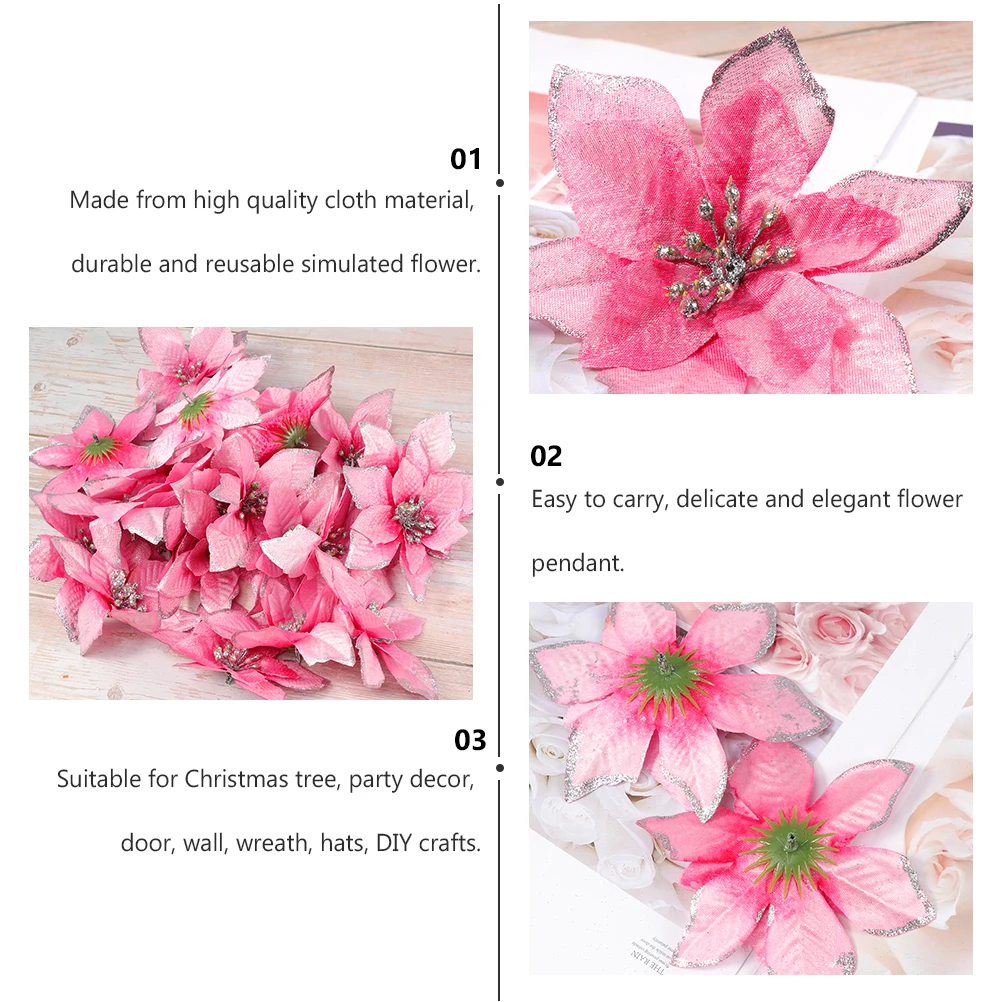 36pcs Cloth Christmas Flower Decoration Reusable DIY Accessories for Tree Party Home Wall Wreath Hats Ornament
36pcs Cloth Christmas Flower Decoration Reusable DIY Accessories for Tree Party Home Wall Wreath Hats Ornament