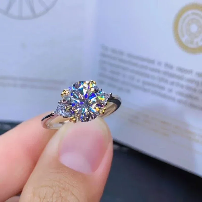 Moissanite Jewelry Engagement Ring Wedding Real 925 Sterling Silver 9*9mm Size Gemstone Birthday Gift Engagement Ring
Moissanite Jewelry Engagement Ring Wedding Real 925 Sterling Silver 9*9mm Size Gemstone Birthday Gift Engagement Ring
