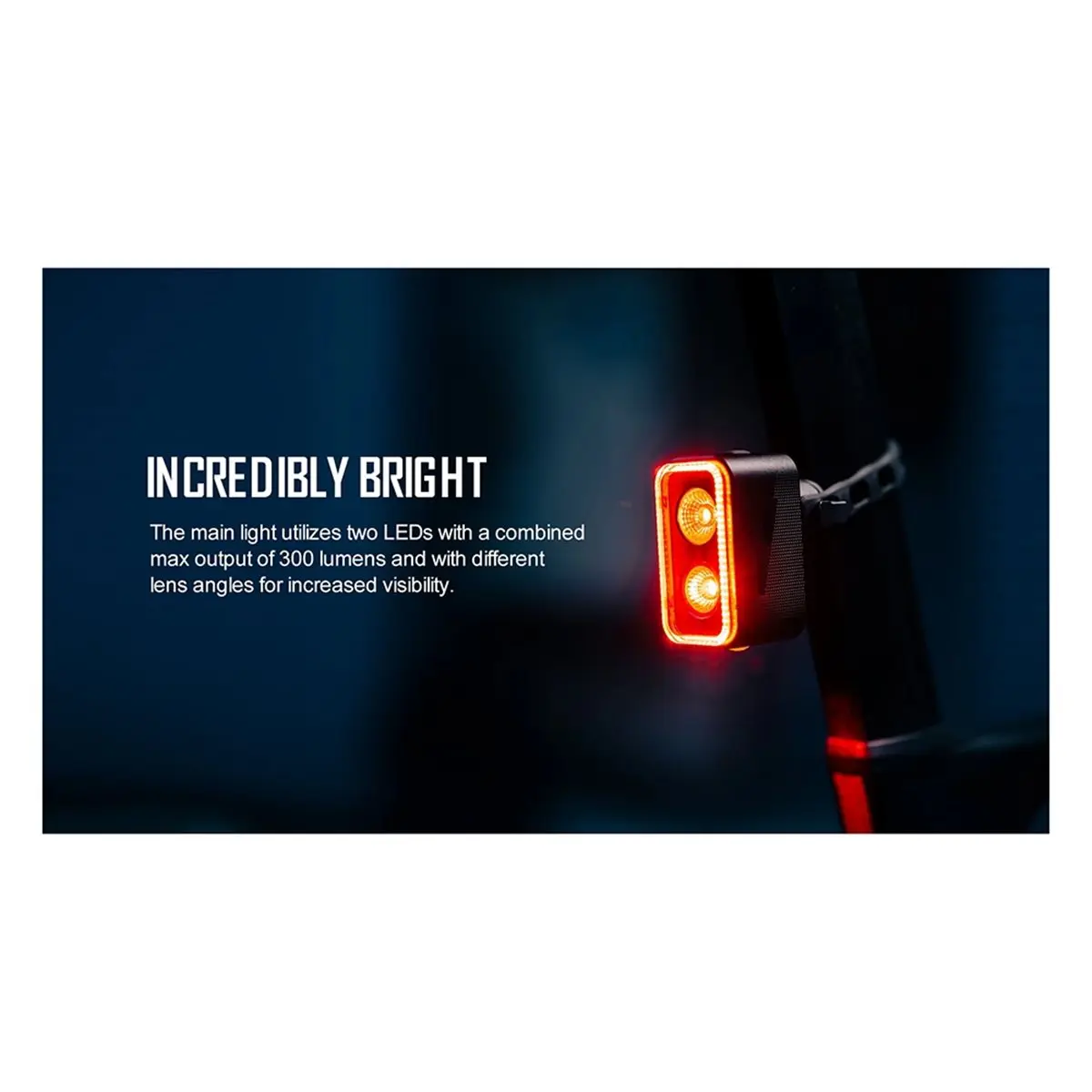 L79A Bike Taillight,300 Lumen Bike Tail Light,5 Night & Daytime Modes,Smart Brake Sensor IPX6 Waterproof Light
L79A Bike Taillight,300 Lumen Bike Tail Light,5 Night & Daytime Modes,Smart Brake Sensor IPX6 Waterproof Light