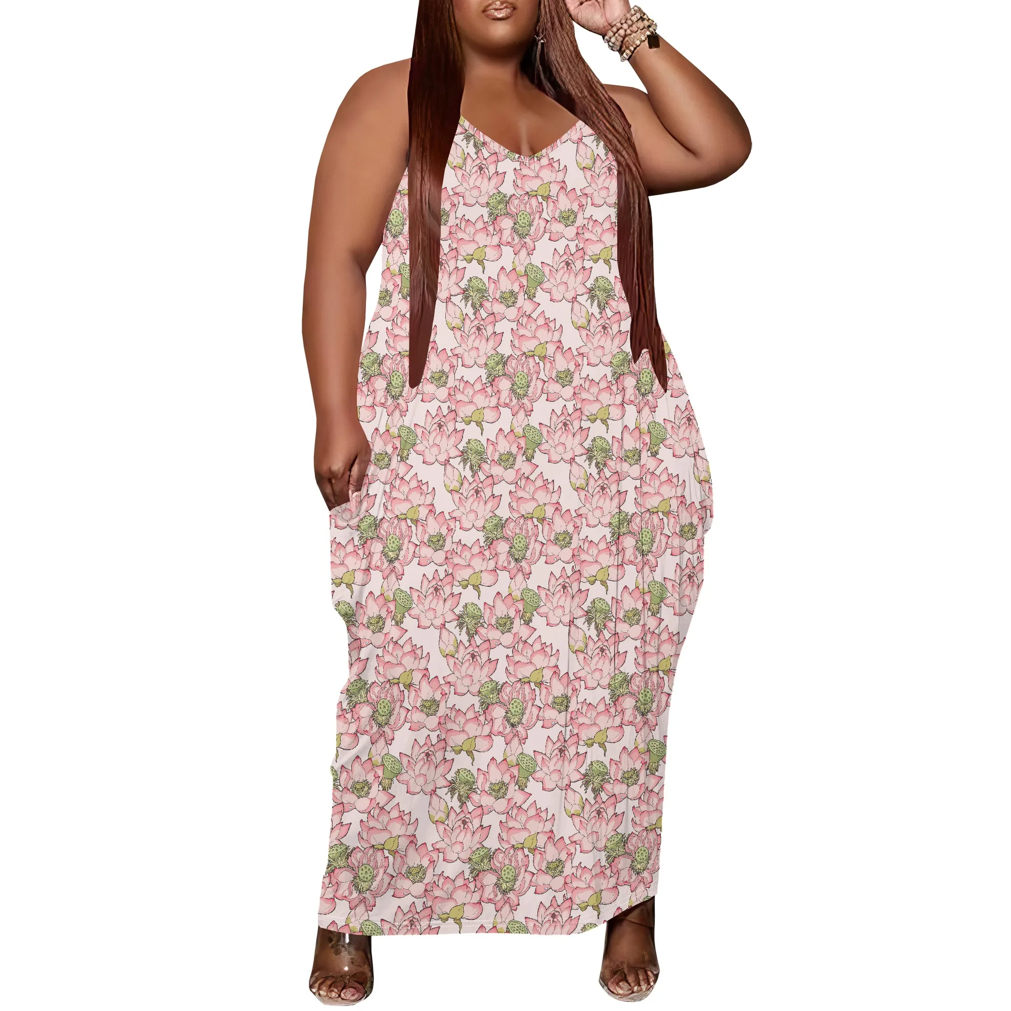 Women's Plus Size Dress Floral Print Loose Slip Maxi Dress with Pocket Stretchy Bohemian XL-6XL
Women's Plus Size Dress Floral Print Loose Slip Maxi Dress with Pocket Stretchy Bohemian XL-6XL