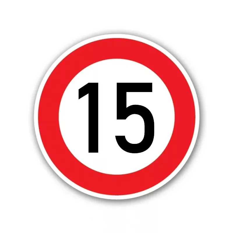 Fashion Creative Speed Limit 15 Km Car Sticker Pvc Personality Waterproof Auto Beautifully Decorated Decals Customizable
Fashion Creative Speed Limit 15 Km Car Sticker Pvc Personality Waterproof Auto Beautifully Decorated Decals Customizable