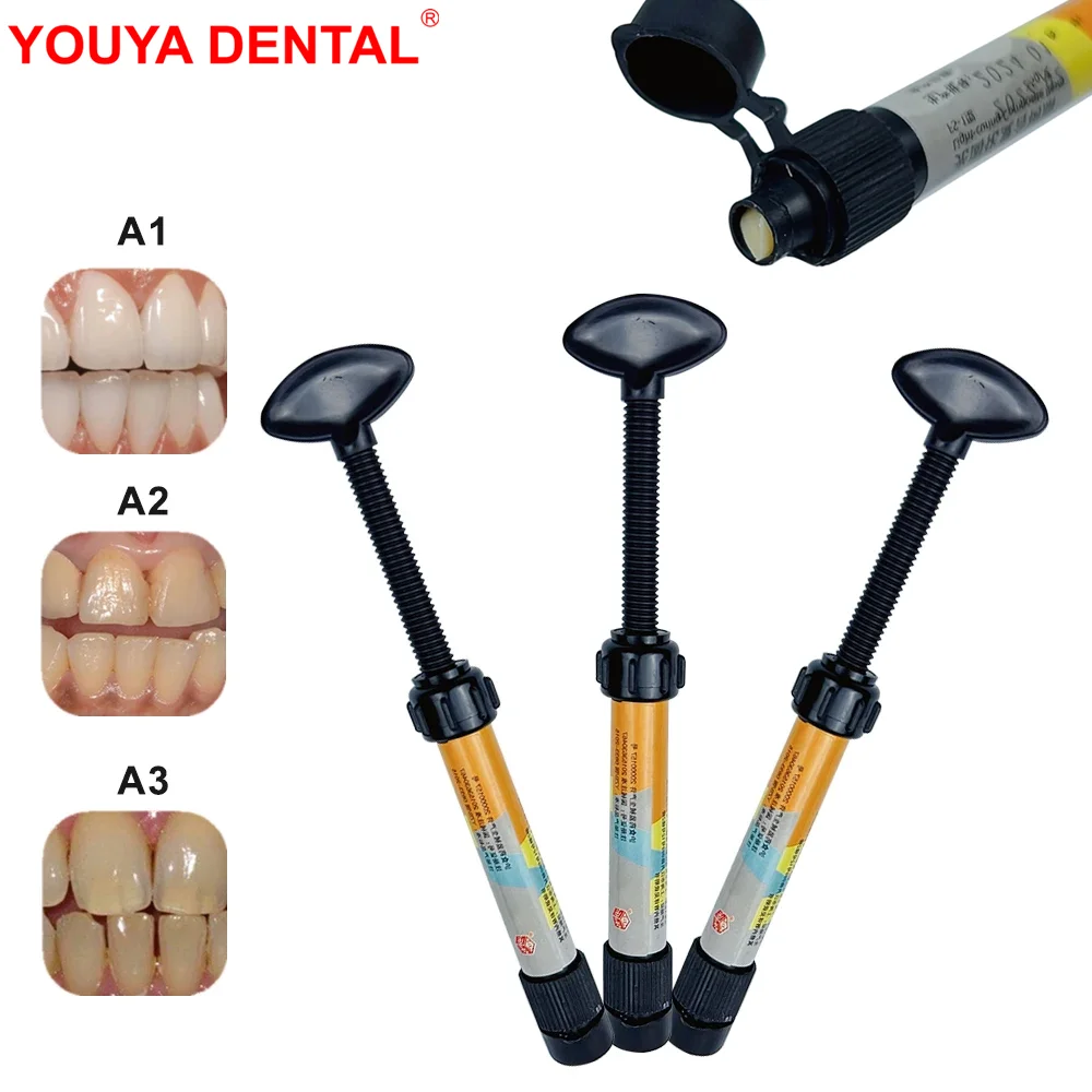 Dental Light Curing Composite Resin A1 A2 A3 Dentist Universal Nano Flowable Hybrid Dentistry Filling Material Tooth Restoration
Dental Light Curing Composite Resin A1 A2 A3 Dentist Universal Nano Flowable Hybrid Dentistry Filling Material Tooth Restoration