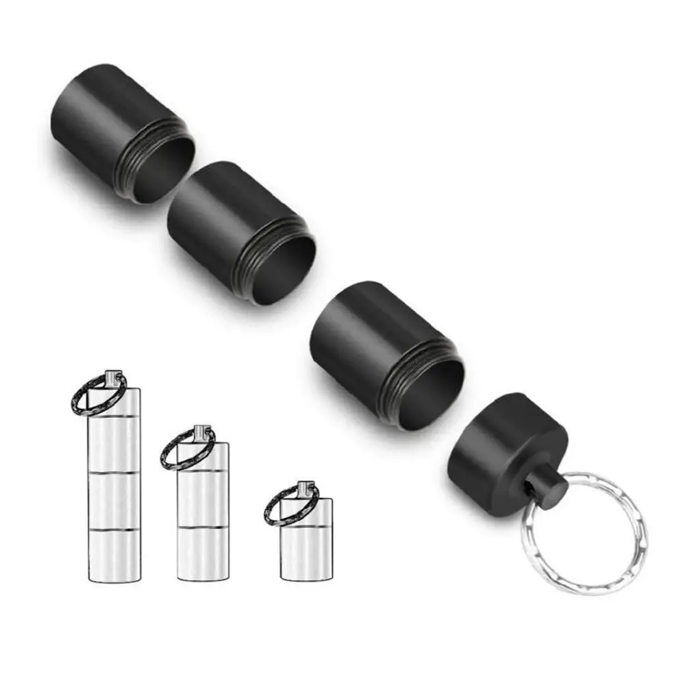 Chain Sealed Compartment Multifunction Stainless Steel Pill Boxes Storage Box Bottle EDC Tool Sealed Pill Bottle Medicine Box
Chain Sealed Compartment Multifunction Stainless Steel Pill Boxes Storage Box Bottle EDC Tool Sealed Pill Bottle Medicine Box
