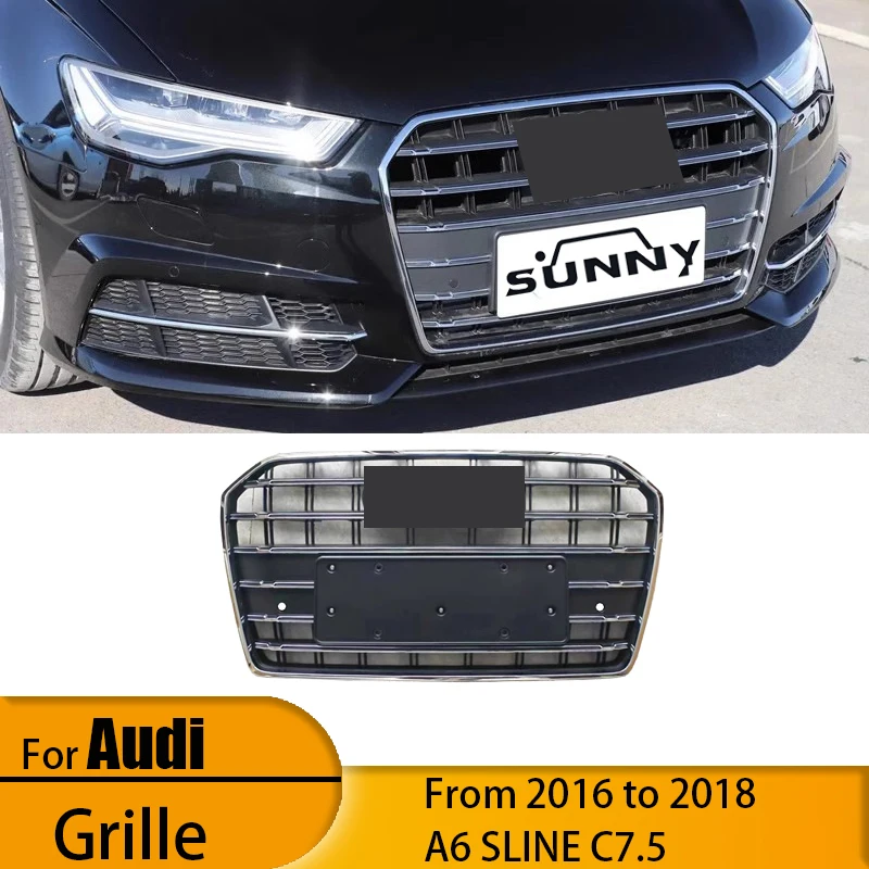 Подходит для 16-18 Audi A6, передняя центральная сетка, бампер, впускная решетка, вентиляционная сетка
Подходит для 16-18 Audi A6, передняя центральная сетка, бампер, впускная решетка, вентиляционная сетка