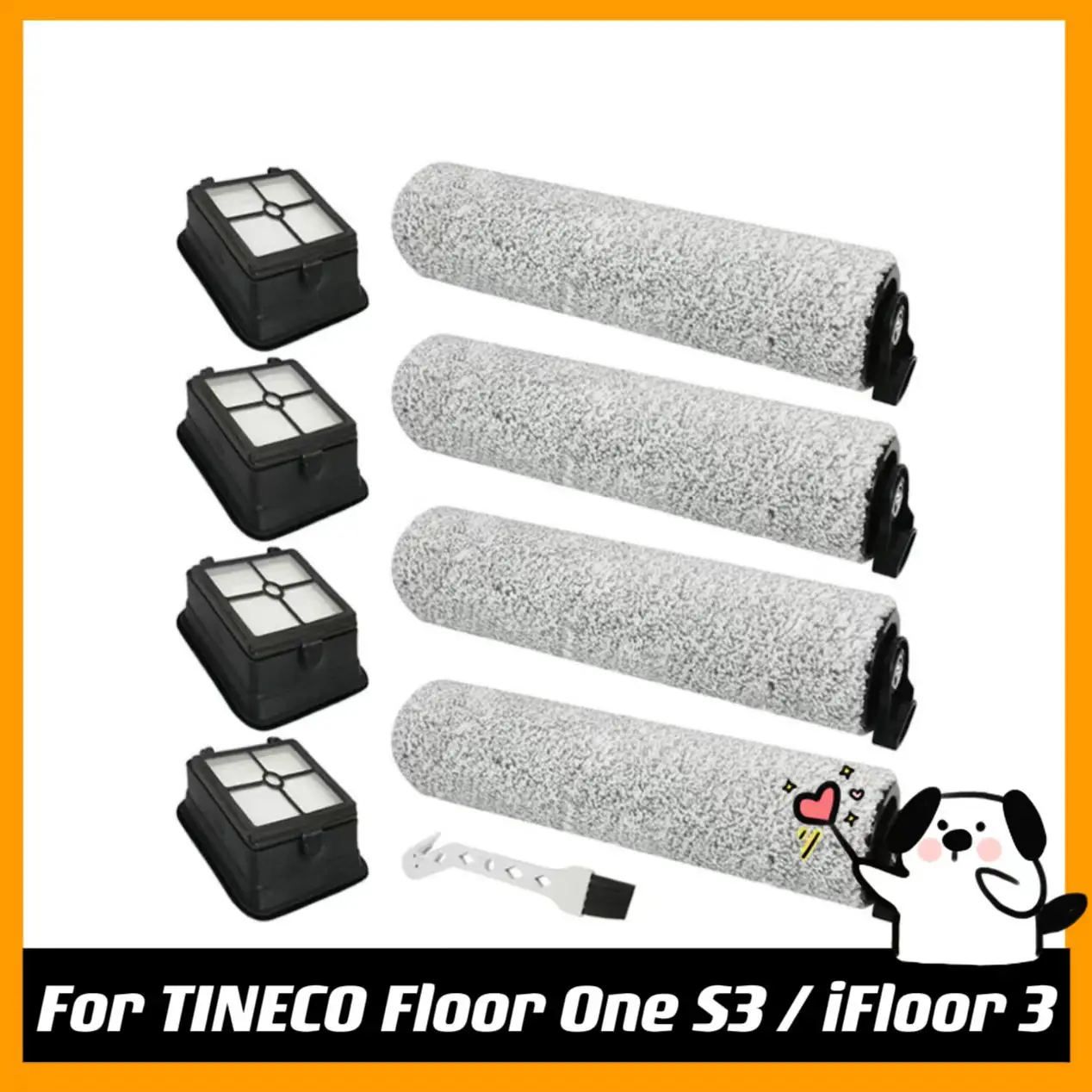 Запчасти для пылесоса Tineco Ifloor S3, основная боковая щетка, фильтр НЕРА, тряпочка, сменные детали
Запчасти для пылесоса Tineco Ifloor S3, основная боковая щетка, фильтр НЕРА, тряпочка, сменные детали
