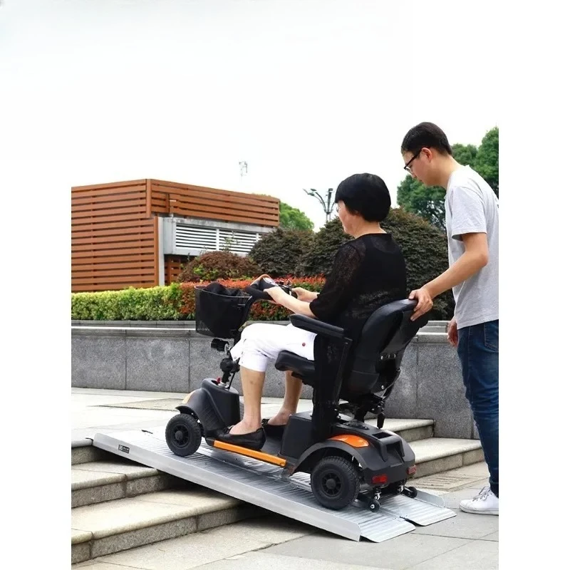 Barrier-free Ramp Aluminum Alloy Channel Flat Cart Loading and Moving Folding Up Step Pad Ramp Plate
Barrier-free Ramp Aluminum Alloy Channel Flat Cart Loading and Moving Folding Up Step Pad Ramp Plate
