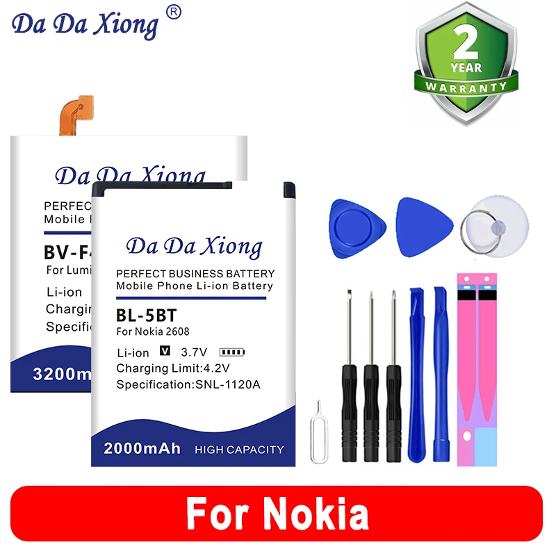 S5420AP BLB-2 BV-F4A SP210 BP-5Z BL-5BT Battery For Nokia Lumia C1 X2 Plus 700 1030 6185 2608 1030 1040 6138 8210 8250 TA1165
S5420AP BLB-2 BV-F4A SP210 BP-5Z BL-5BT Battery For Nokia Lumia C1 X2 Plus 700 1030 6185 2608 1030 1040 6138 8210 8250 TA1165