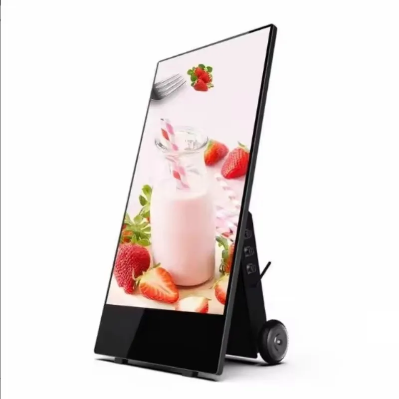 Portable 43-inch high-brightness IP65 waterproof LCD battery-powered out-of-home advertising digital poster
Portable 43-inch high-brightness IP65 waterproof LCD battery-powered out-of-home advertising digital poster