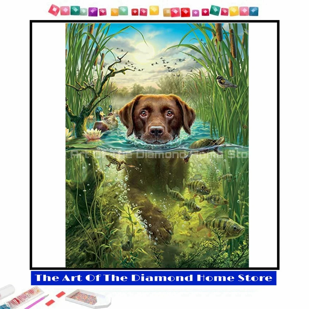 A Diving Labrador DIY 5D Embroidery AB Drills Diamond Painting Animal Cross Stitch Kit Art Handmade Room Decor Children's Gifts
A Diving Labrador DIY 5D Embroidery AB Drills Diamond Painting Animal Cross Stitch Kit Art Handmade Room Decor Children's Gifts