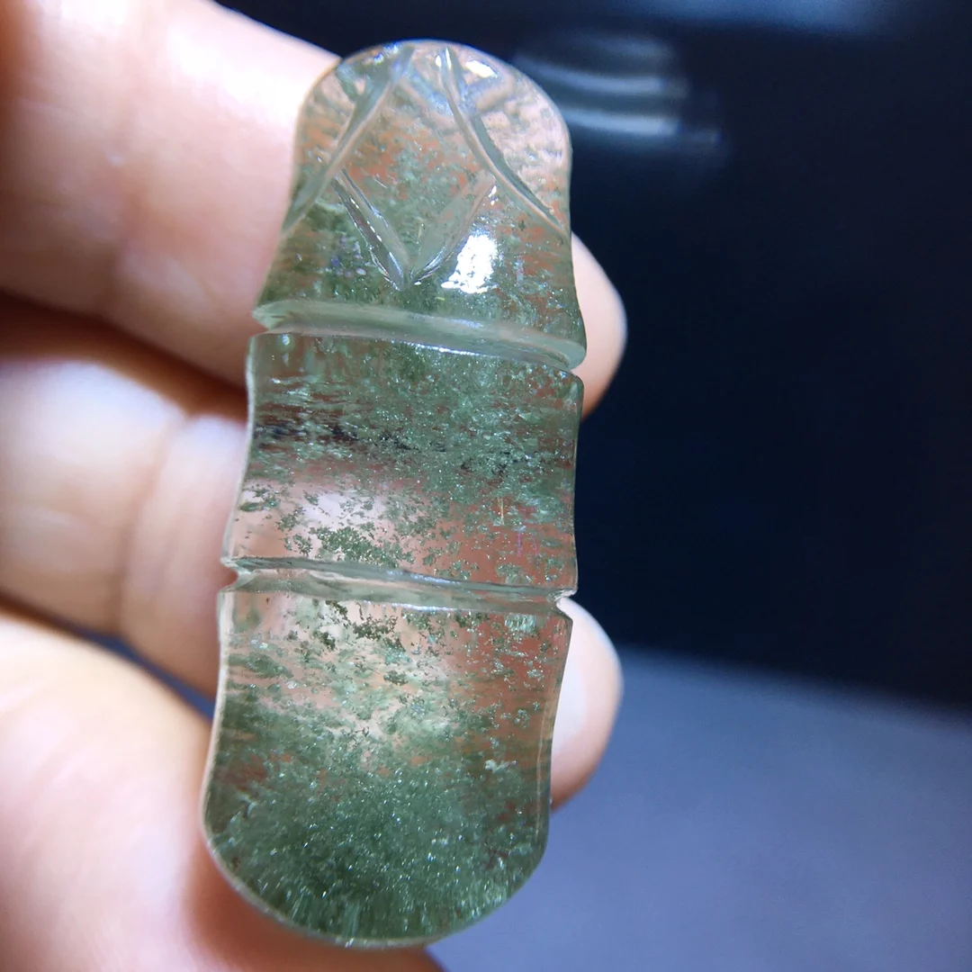 Natural Green Phantom Quartz Pendant Jewelry Bamboo Women Men 36.3/14.8/11.1mm Necklace Water Drop Phantom Rare Garden AAAAAA
Natural Green Phantom Quartz Pendant Jewelry Bamboo Women Men 36.3/14.8/11.1mm Necklace Water Drop Phantom Rare Garden AAAAAA