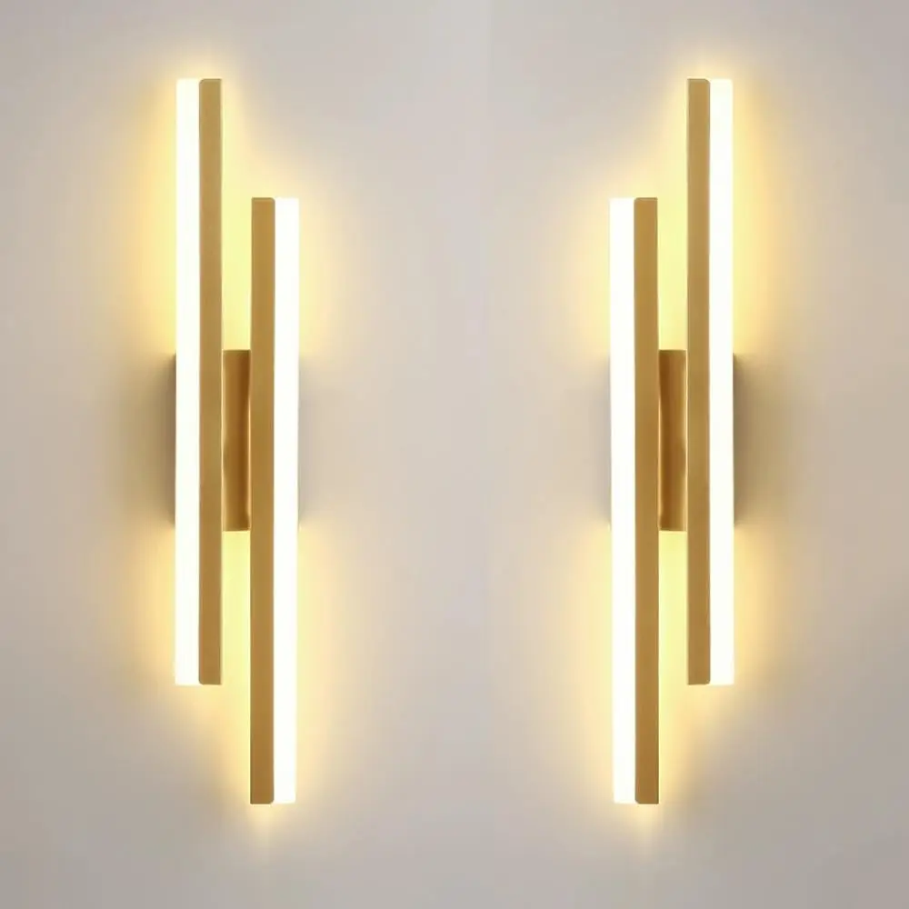 JOYINLED Modern LED Wall Light Indoor Gold LED Wall Lamp Long Parallel Wall Lighting Fixtures for Bedroom Living Room Corridor
JOYINLED Modern LED Wall Light Indoor Gold LED Wall Lamp Long Parallel Wall Lighting Fixtures for Bedroom Living Room Corridor