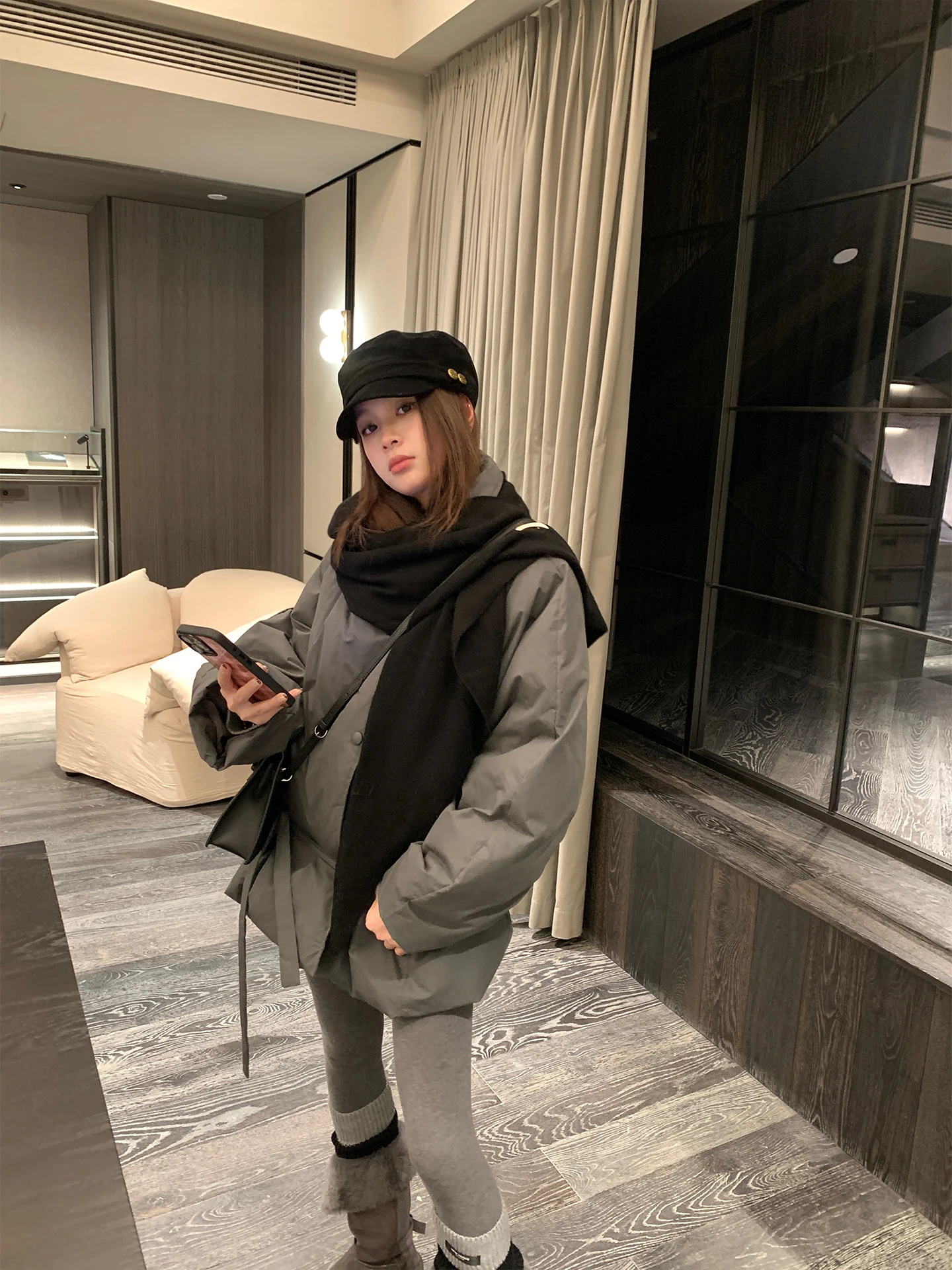 Casual Sle White Du down Jaet Deep ey Collar Women's Puffer Coat Simple Design Winter Warm Long Sve Outerwear
Casual Sle White Du down Jaet Deep ey Collar Women's Puffer Coat Simple Design Winter Warm Long Sve Outerwear