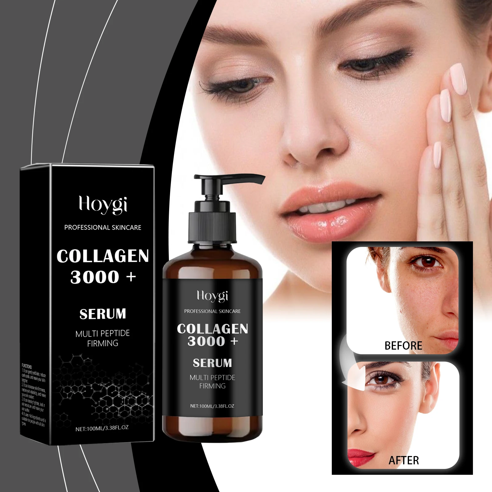 Hoygi Hyaluronic Acid Essence Hydrating and Moisturizing Skin Brightening and Softening Skin Care Essence 
Hoygi Hyaluronic Acid Essence Hydrating and Moisturizing Skin Brightening and Softening Skin Care Essence