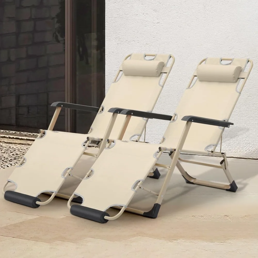Zero Gravity Outdoor Lounge Chair Set of 2, 26" Width Reclining Pool Lounge Lawn Chairs Recliner with Headrest Foot Pad, Outdoo
Zero Gravity Outdoor Lounge Chair Set of 2, 26" Width Reclining Pool Lounge Lawn Chairs Recliner with Headrest Foot Pad, Outdoo